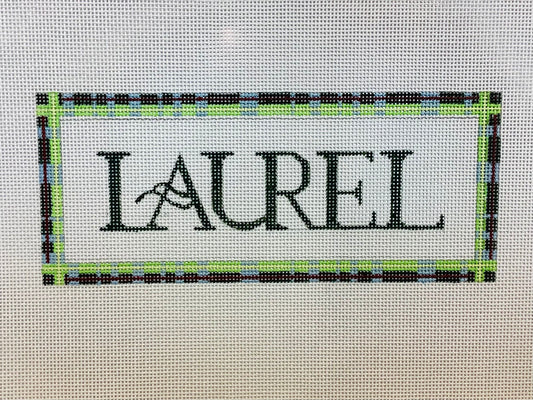 Laurel plaid frame